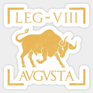 Legio VIII Augusta Bull Emblem Roman Legion Sticker